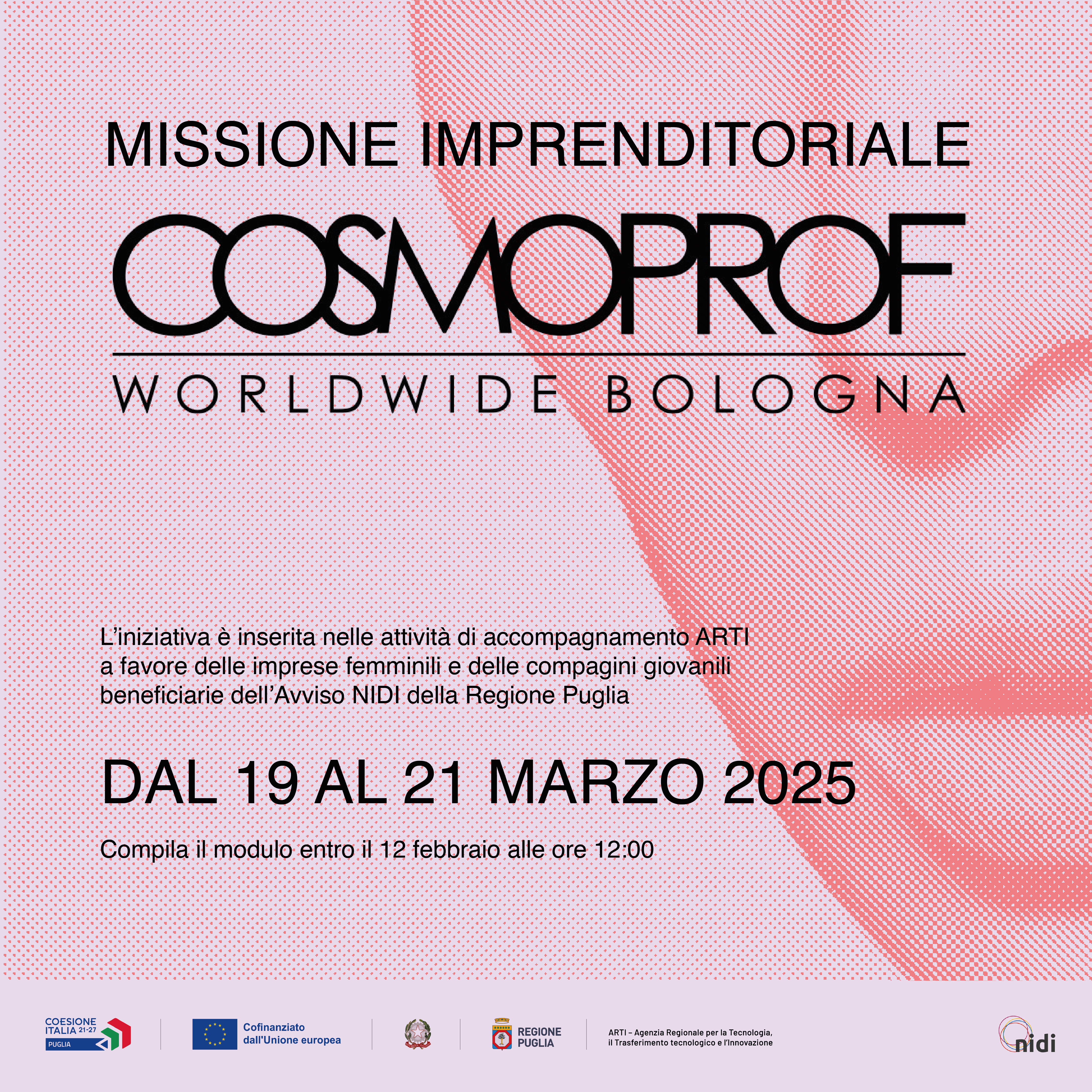 NIDI, aperta la manifestazione di interesse a partecipare a Cosmoprof Bologna