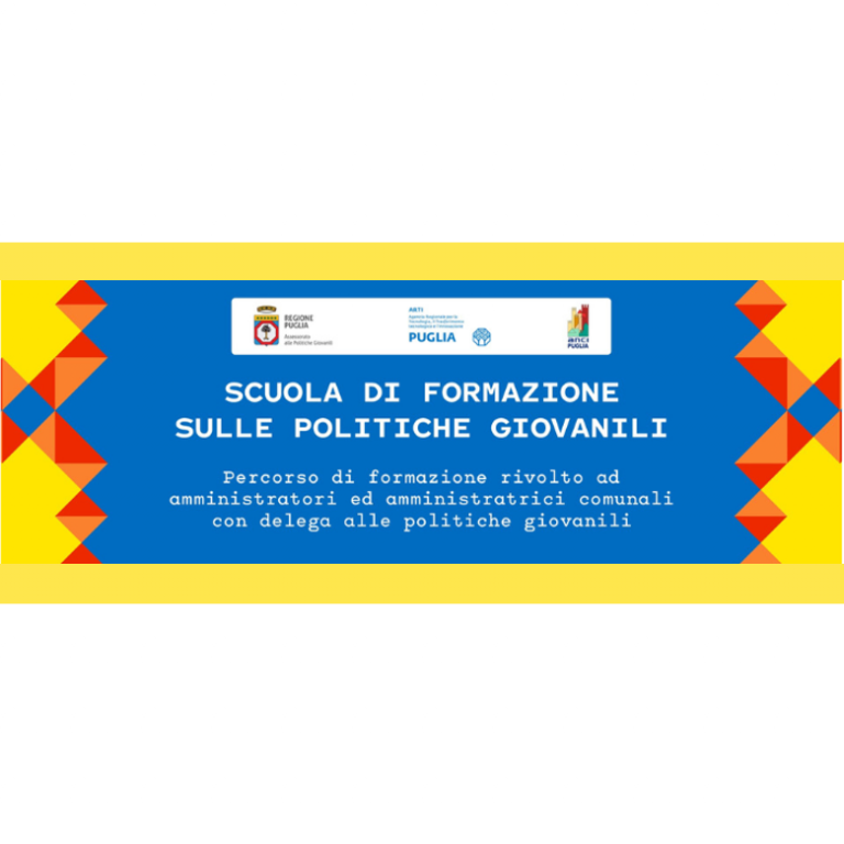 Scuola di Formazione sulle Politiche Giovanili in Puglia, il 24 febbraio la presentazione